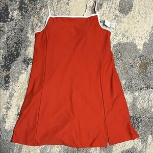 Athletic Spaghetti Strap Red Dress